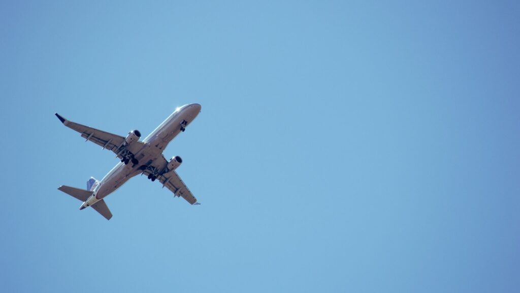 passagem aérea azul